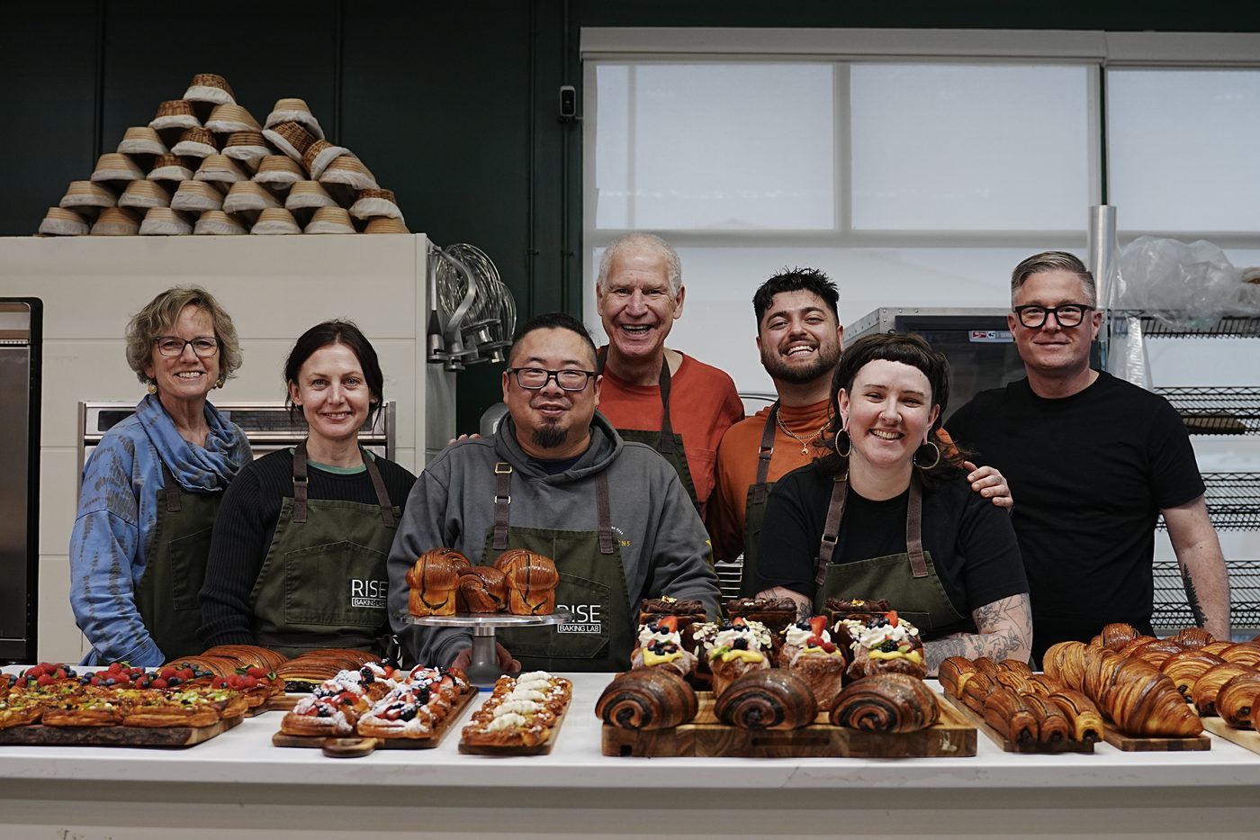 Croissant Camp group with the week's bakes